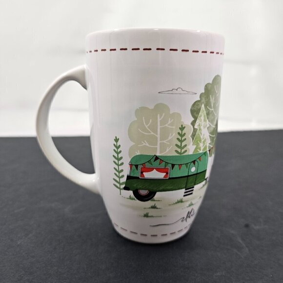 Retro Camper It’s all about the journey Large 18 Oz Porcelain Mug – “A” - Picture 11 of 16